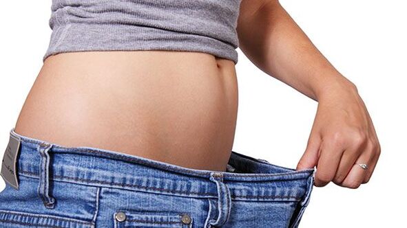 big jeans after slimming the belly