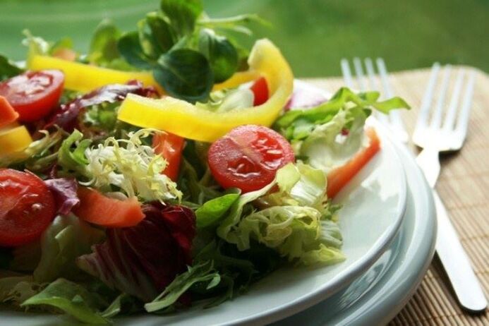 vegetable salad for weight loss in proper nutrition